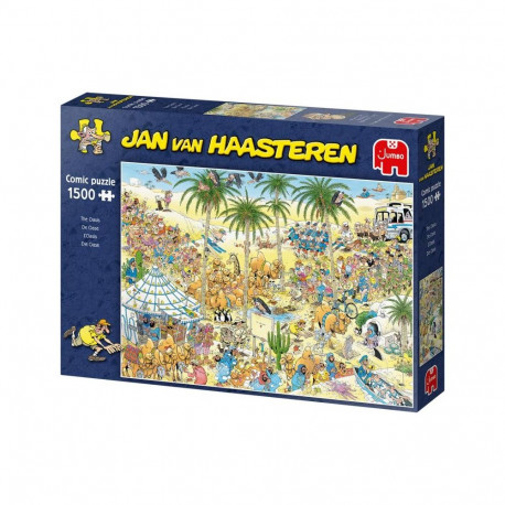 Puzzle - Jumbo Jan Van Haasteren Die Oase 1500 Teile Puzzle, Bunt