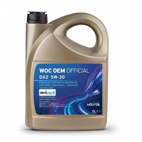 5L OEM Official Dexos2 5W30 GM, Opel, Wolf