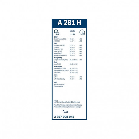 Bosch kojamees A281H 280mm