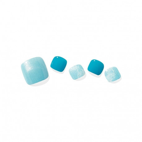 Geellakikleebiste pediküürikomplekt Ohora Semi Cured Gel Pedicure Strips (P Ocean Gleam)