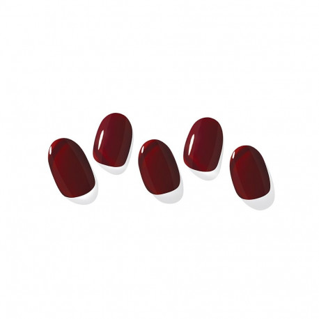 Geellakikleebiste maniküürikomplekt Ohora Semi Cured Gel Nail Strips (N Classic Burgundy)