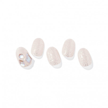 Geellakikleebiste maniküürikomplekt Ohora Semi Cured Gel Nail Strips (N Peach Stone)