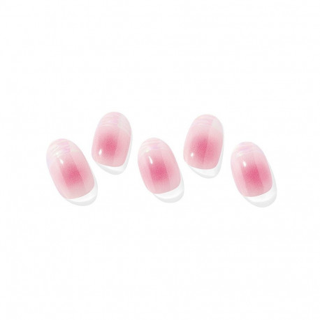 Geellakikleebiste maniküürikomplekt Ohora Semi Cured Gel Nail Strips (N Aurora French)