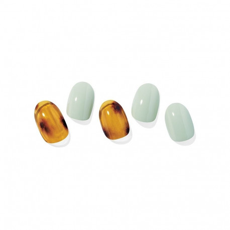 Geellakikleebiste maniküürikomplekt Ohora Semi Cured Gel Nail Strips (N Leon)