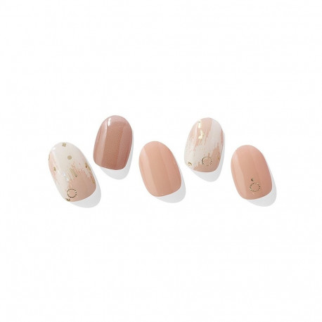 Geellakikleebiste maniküürikomplekt Ohora Semi Cured Gel Nail Strips (N Almond Blossom)