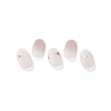 Geellakikleebiste maniküürikomplekt Ohora Semi Cured Gel Nail Strips (N Floral Serenity)