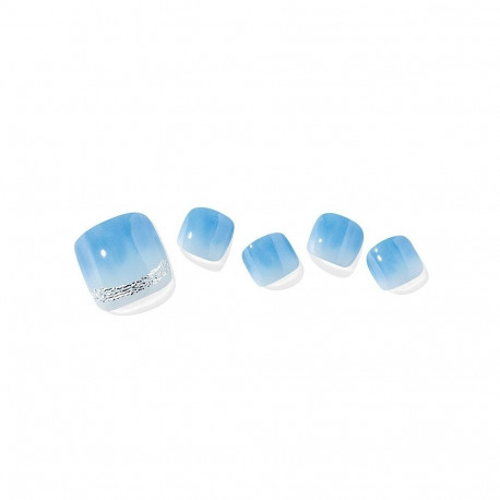Geellakikleebiste pediküürikomplekt Ohora Semi Cured Gel Pedicure Strips (P Just Chilling)