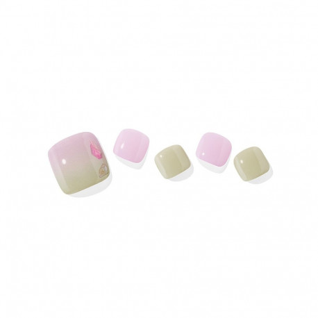 Geellakikleebiste pediküürikomplekt Ohora Semi Cured Gel Pedicure Strips (P Riff)