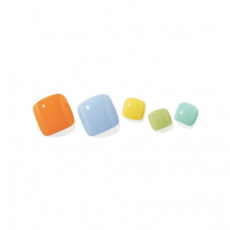 Geellakikleebiste pediküürikomplekt Ohora Semi Cured Gel Pedicure Strips (P Vacation)