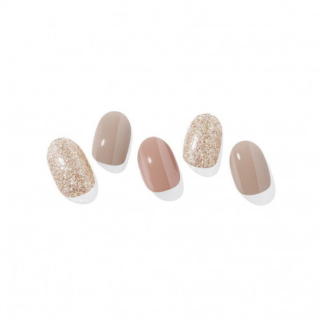 Geellakikleebiste maniküürikomplekt Ohora Semi Cured Gel Nail Strips (N Carmel)