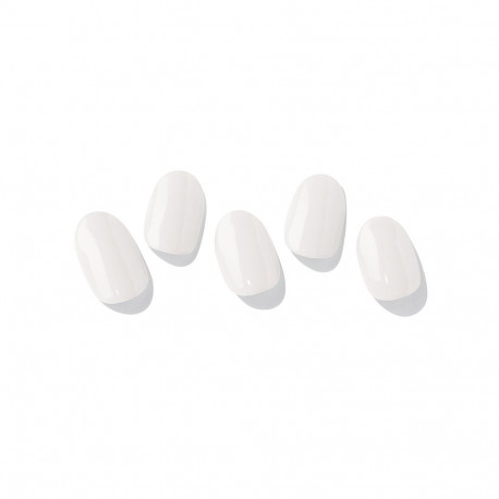 Geellakikleebiste maniküürikomplekt Ohora Semi Cured Gel Nail Strips (N Clean White)