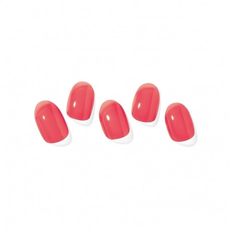 Geellakikleebiste maniküürikomplekt Ohora Semi Cured Gel Nail Strips (N Tint Red)