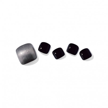 Geellakikleebiste pediküürikomplekt Ohora Semi Cured Gel Pedicure Strips (P Black-Hole)