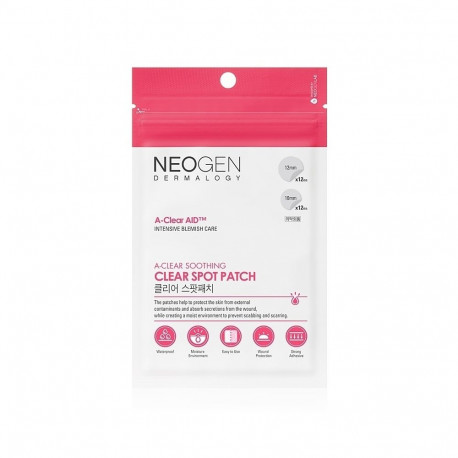 Põletikku imavad plaastrid Neogen Dermalogy A-Clear Soothing Clear Spot Patch