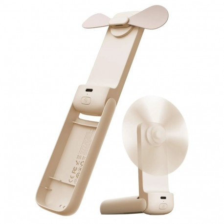 Portable Fan - AECOOLY Pocket 01 Foldable Handheld Fan, 2000 mAh, 24H, Beige
