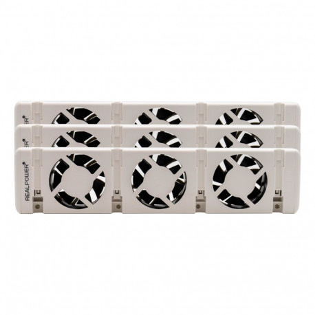 RealPower HL-3 Indoor White Fan electric space heater