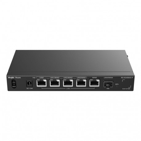 Ruijie Networks RG-EG406XS-P wired router 2.5 Gigabit Ethernet Black