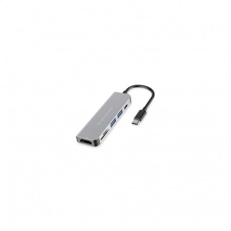 Conceptronic DONN02G laptop dock/port replicator USB 3.2 Gen 1 (3.1 Gen 1) Type-C Aluminium