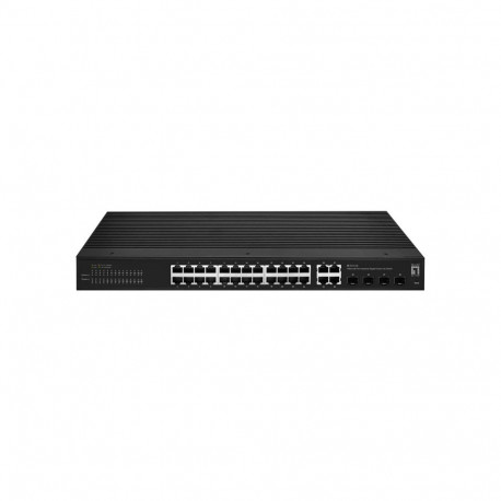 LevelOne lüliti Hilbert 28-Port tööstuslik gigabit smart lite, 24x RJ45, 4x SFP/RJ45 Combo