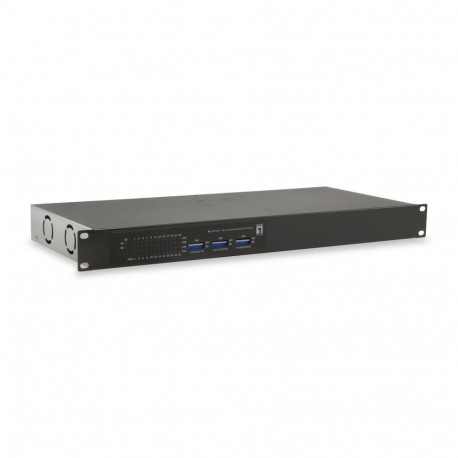 LevelOne 26-Port Fast Ethernet PoE Switch, 24 PoE Outputs, 2 x Gigabit RJ45, 150W