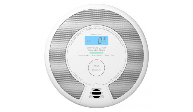 X-Sense SC07 smoke detector Photoelectrical reflection detector Interconnectable Wireless