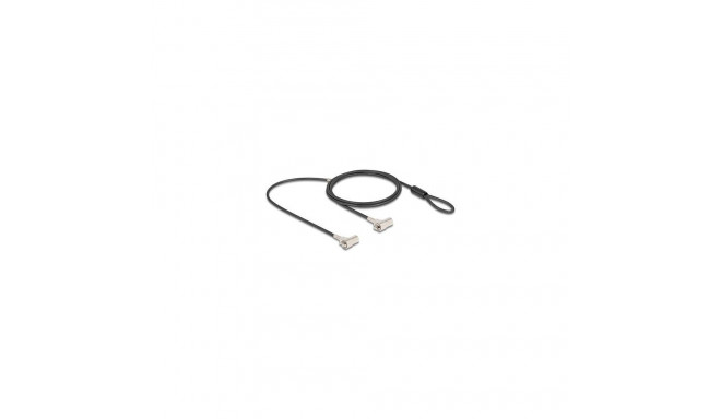 Navilock 20935 cable lock Black, Silver 1.8 m