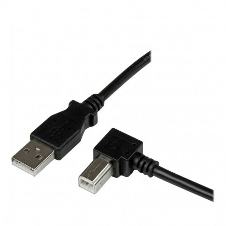 "EFB USB2.0 Kabel A - B-gewinkelt St-St 1,0m schwarz, Premium"