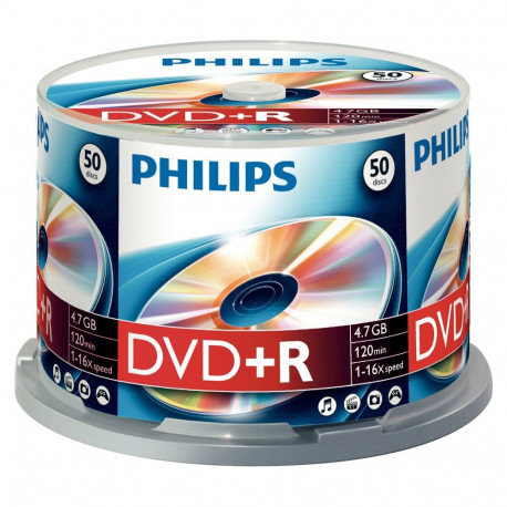 Philips DVD+R kettad 1x50 4,7GB 16x SP