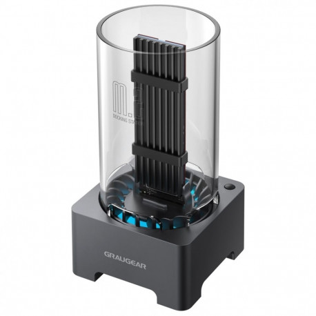 GRAUGEAR G-M2DK-AC-10G storage drive docking station USB 3.2 Gen 2 (3.1 Gen 2) Type-C Black
