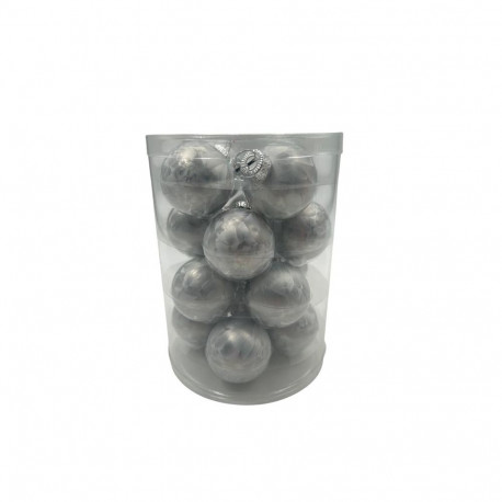BAUBLES GLASS CHRISTMAS FROST D4CM 16PCS