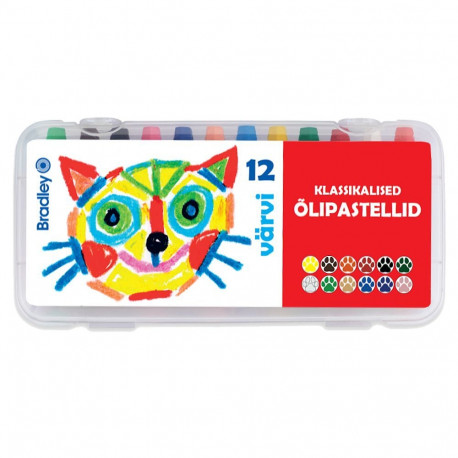 Õlipastellid Bradley Klassikaline 12värvi