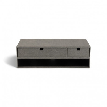 Monitori alus Ted Bigso Box, Canvas Paper Laminate Grey C64