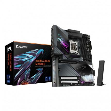 GIGABYTE Z890 AORUS MASTER Motherboard - Supports Intel Core Ultra (Series 2) CPUs, 18+1+2 phases VR