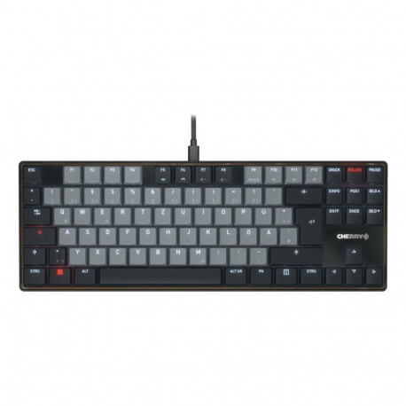 CHERRY KC 500 MX LP TKL klaviatuur kodu/kontor USB QWERTZ saksa must, hall