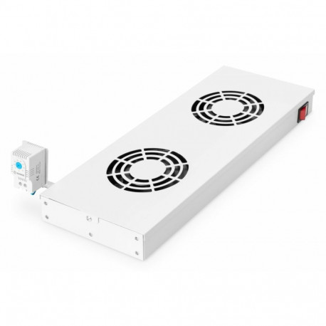 Equip jahutusventilaatorid 19' 1U 2FANS RAL7035, hall