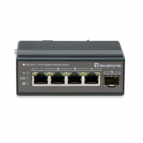 LevelOne võrgulüliti IGU-0501 Gigabit Ethernet (10/100/1000), must