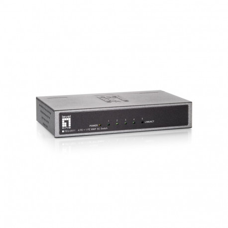 LevelOne kiire ethernet-lüliti 5-Port 1 x SC Multi-Mode Fiber