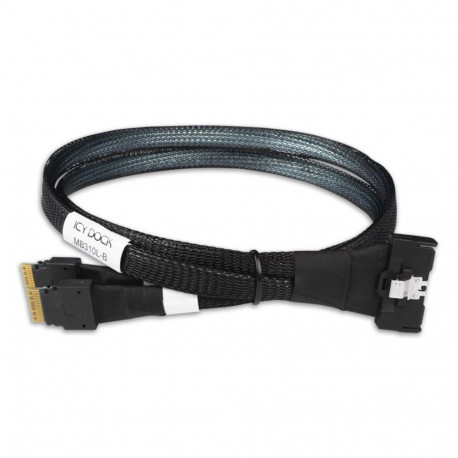 Icy Dock SAS-kaabel MB310L-B 0.5m, must