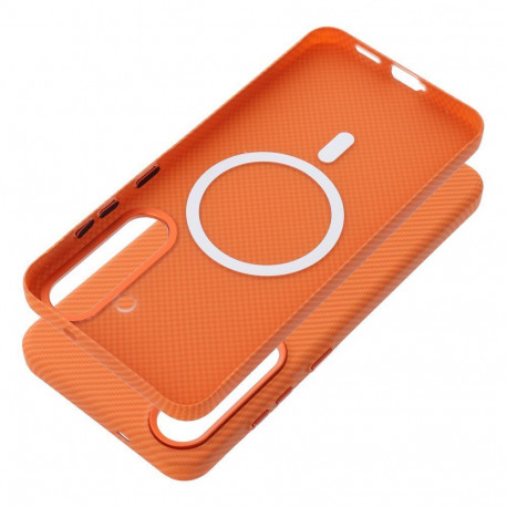 Case for Samsung A27 K-Look compatible with MagSafe cosmic orange
