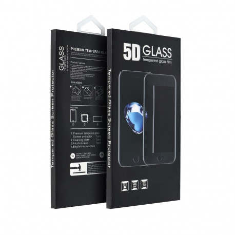 5D Full Glue Tempered Glass - for OPPO A6 / A6s black