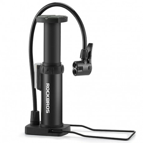 Rockbros 4522L Ultralight Foot Bicycle Pump - Black