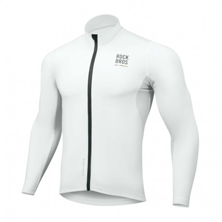 Rockbros TLWT001 ROAD TO SKY Windproof Insulated Cycling Jersey L - White
