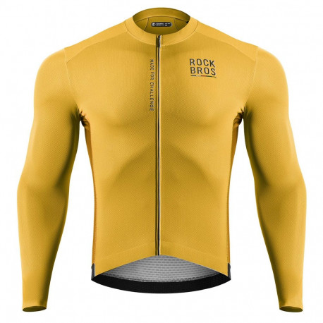 Rockbros 15120015024 ROAD TO SKY men's cycling jersey long sleeve M - yellow
