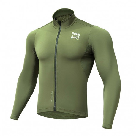 Rockbros TLWT001 ROAD TO SKY windproof insulated cycling jersey L - green