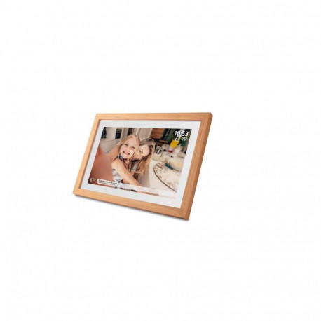 Denver PFF-1040LW digital photo frame Wood 25.6 cm (10.1") Touchscreen Wi-Fi