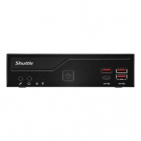Shuttle õhuke arvuti DB860 S1851 2x HDMI, 1x DP, 1x USB-C (DP), 1x 2.5", 1x M.2, 2x LAN (Intel 1G + 