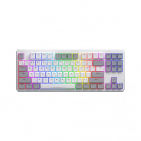 HATOR Rockfall 3 TKL Wireless, white, QMK/VIA, OMA profile white-black keycaps Keyboard - linear mec