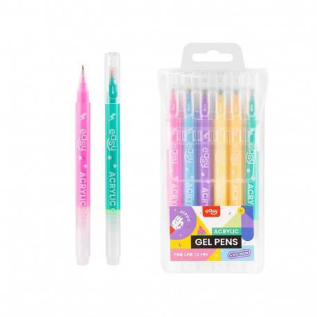 Akrüülgeelpliiatsid 6PCS