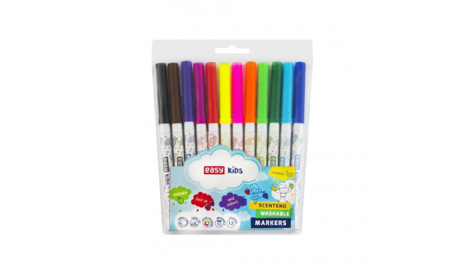 FELT-TIP PEN WASHABLE 12 COL