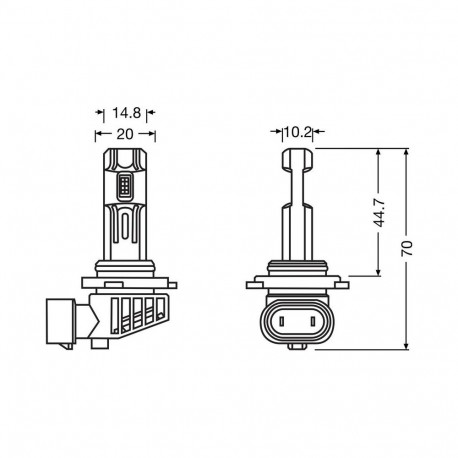 HB3/HB4/HIR2 LEDriving HL EASY 12V 2tk